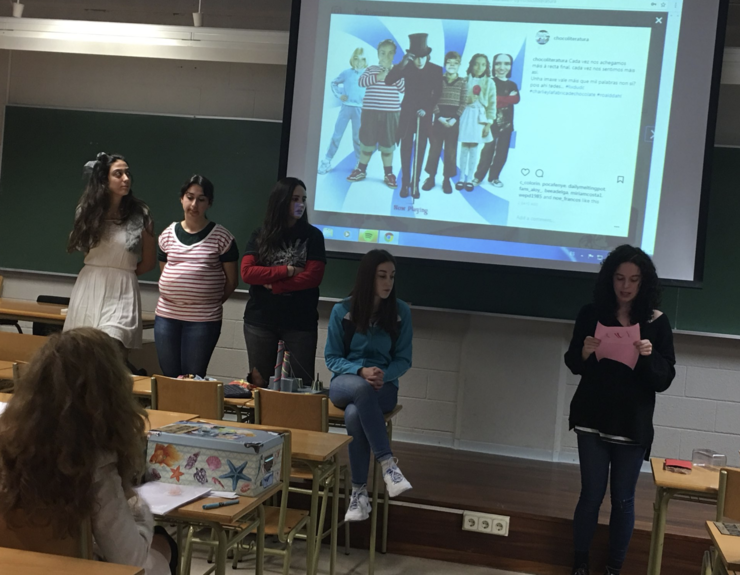 Actividade na clase de Literatura Infantil e Xuvenil e a súa Didáctica, na Universidade da Coruña 