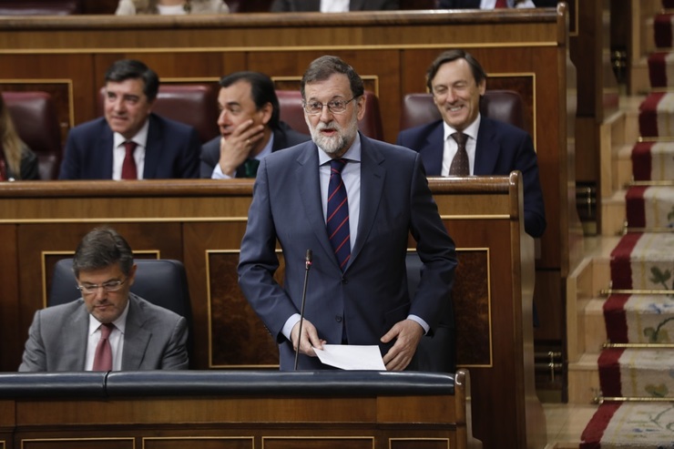 Mariano Rajoy na sesión de control ao Goberno no Congreso / Europa Press