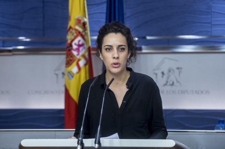 A deputada de En Marea no Congreso Alexandra Fernández