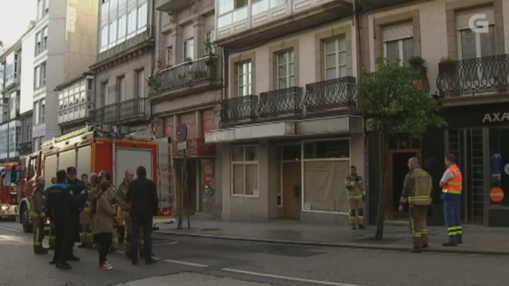 Incendio na Rúa Elduayen (Vigo) 