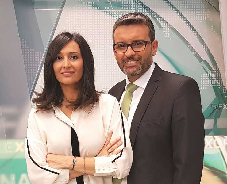 Alfonso Hermida e Tati Moyano, ex presentadores da TVG