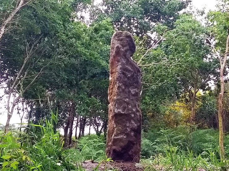 Menhir ou pedrafita da Bighoia (ou Vighoia), na Estrada 