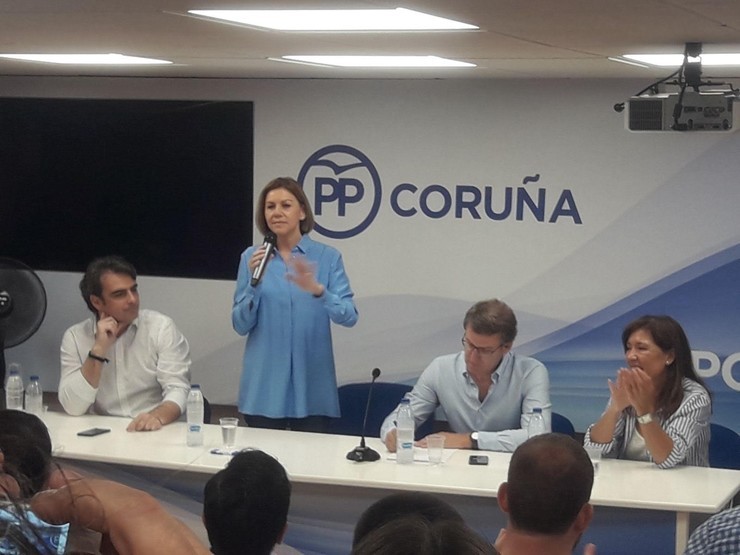 María Dores de Cospedal na Coruña / Europa Press