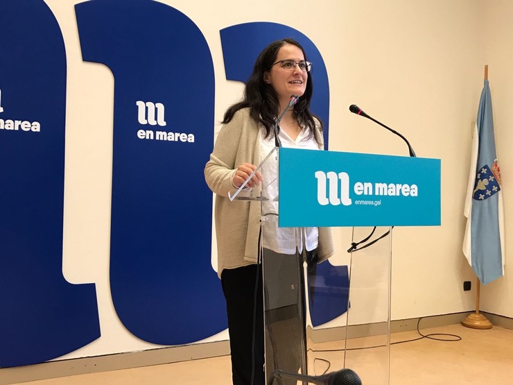 Paula Vázquez Verao, deputada de En Marea, en rolda de prensa / Europa Press