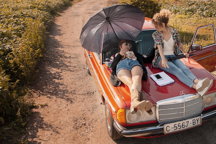 Esther Acebo e Mariam Hernández, as actrices protagonistas/ Mar Catarina e Rubén Domínguez