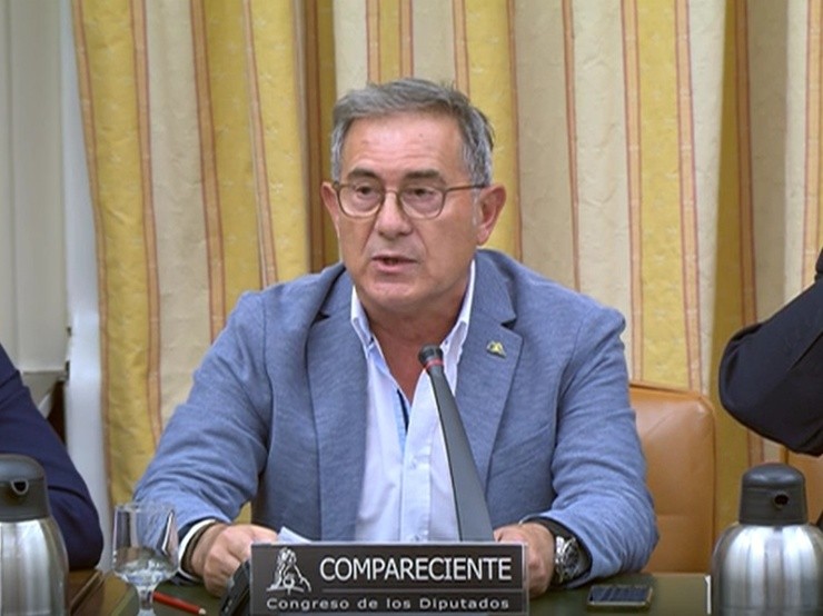 O xefe de maquinistas José Ramón Iglesias Mazaira, no Congreso. CAPTURA 