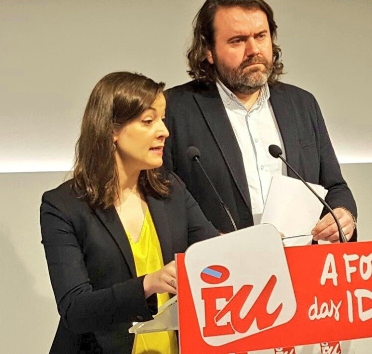 Eva Solla e Rubén Pérez (Esquerda Unida). ESQUERDA UNIDA - Archivo 