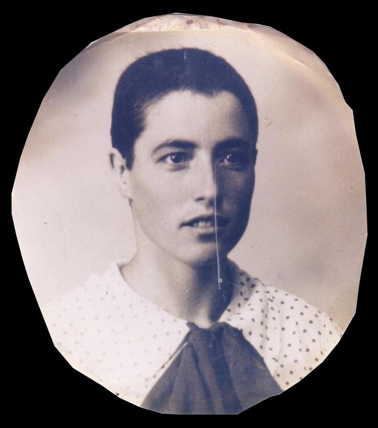 Elsa Omil, veciña de Marín pelada polos falangistas en 1936/ Jerez Recuerda