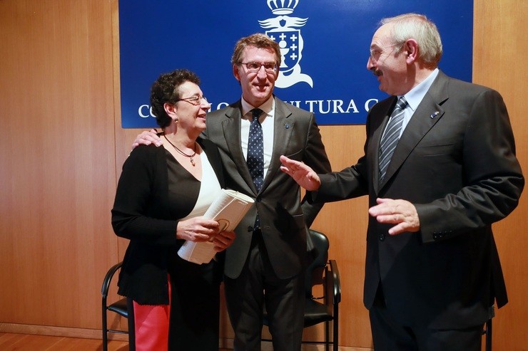 A presidenta do Consello da Cultura, Rosario Álvarez, na súa toma de posesión. XUNTA DE GALICIA