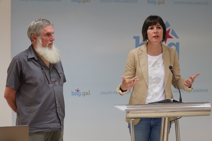 Ana Pontón y Xosé Luis Rivas 'Mini' (BNG). REMITIDA