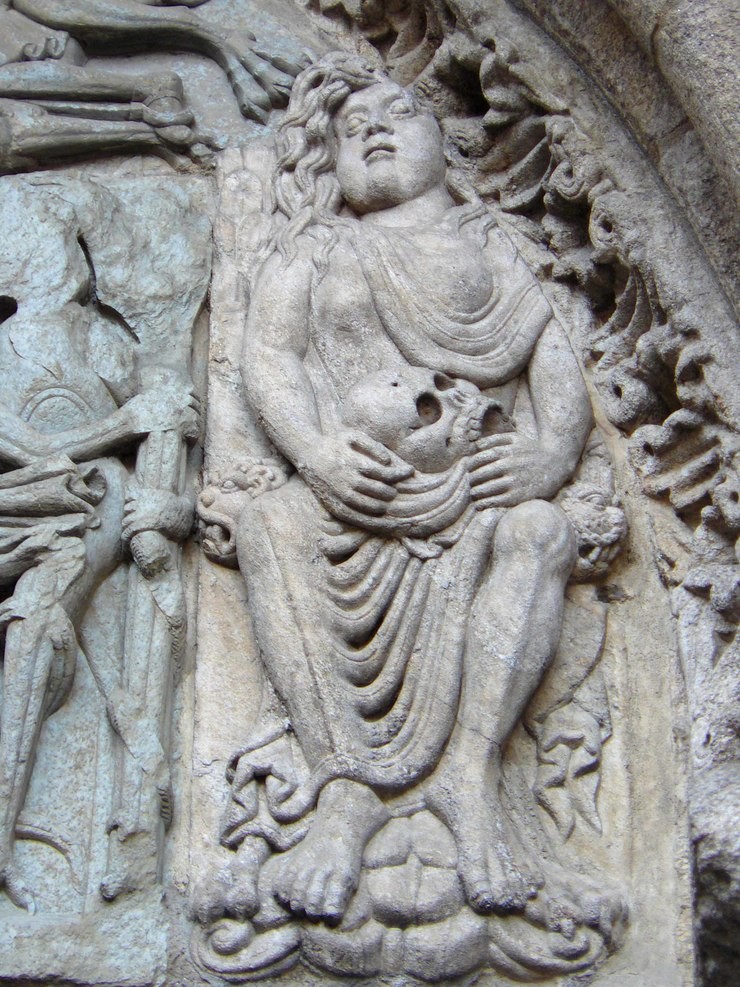 A escultura da "muller adúltera"/ Wikipedia