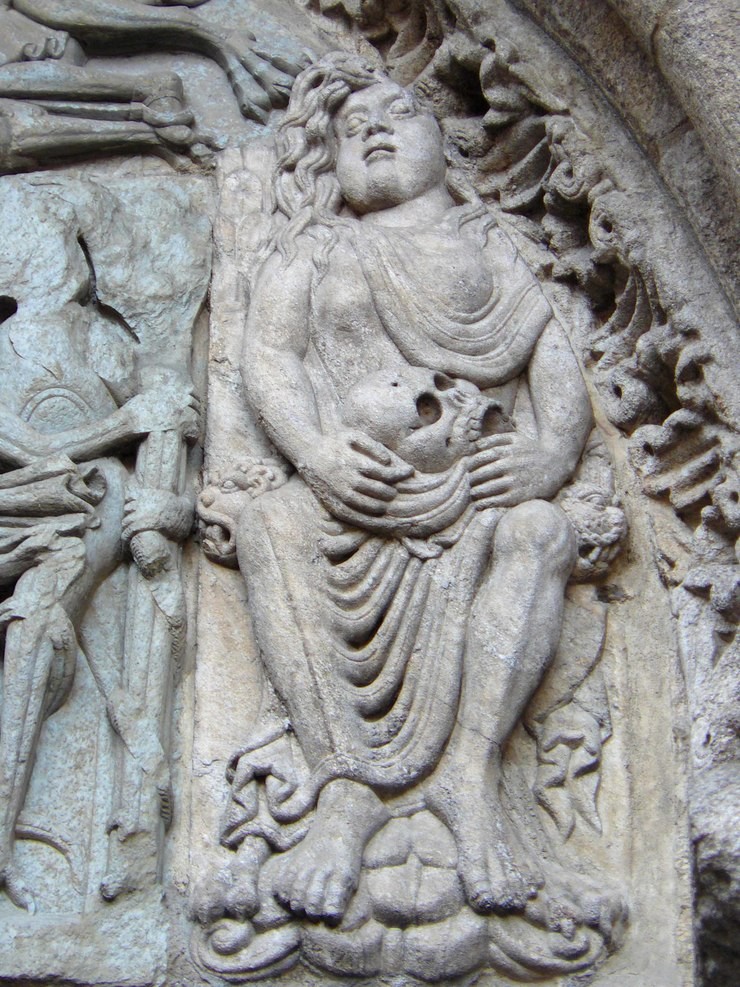 A escultura da 'muller adúltera'