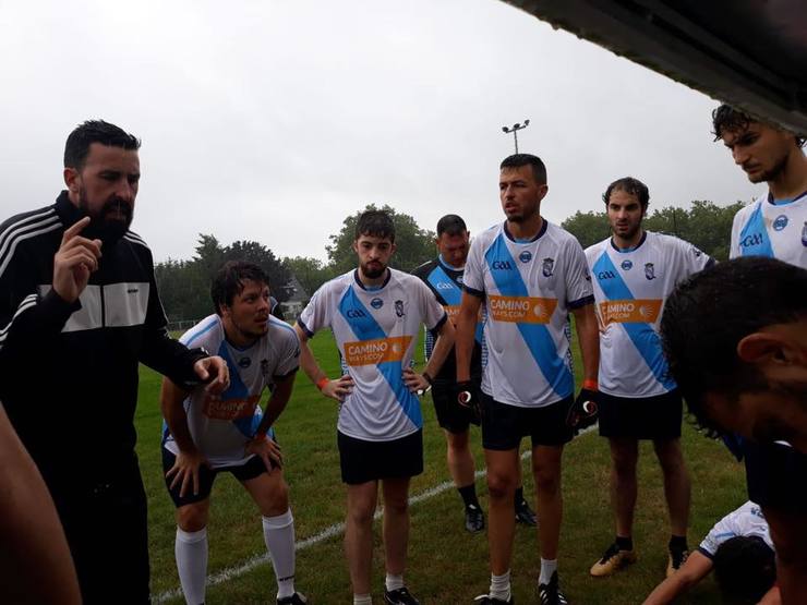 Selección Galega masculina de fútbol gaélico, na final do Campionato de Europa 