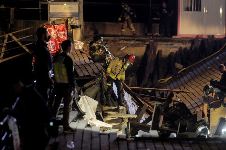 Accidente no Marisquiño en Vigo 