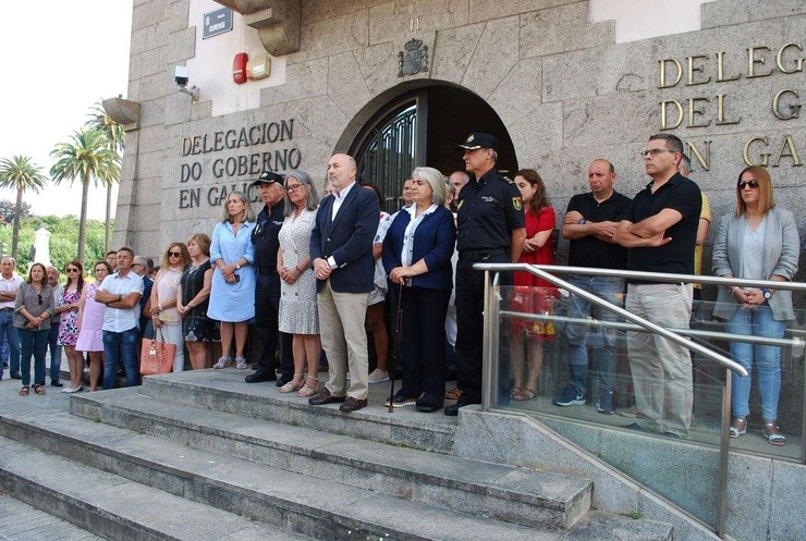 Minuto de silencio polo crime de Cabanas de Bergantiños. DELEGACIÓN DEL GOBIERNO / Europa Press