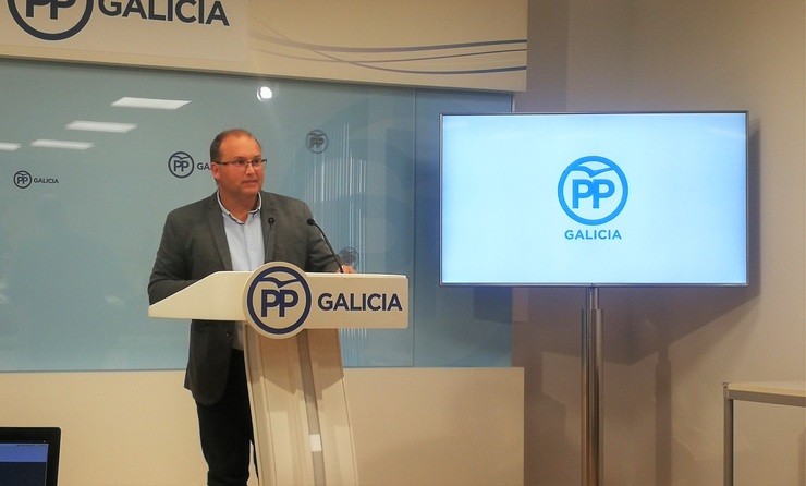 Rueda de prensa do secretario xeral do PPdeG, Miguel Tellado. 
