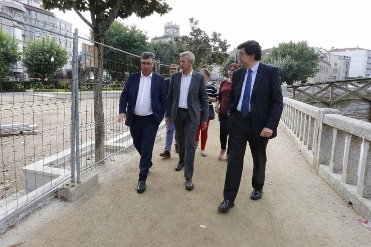 Alfonso Rueda visita obras en Redondela / Xunta.