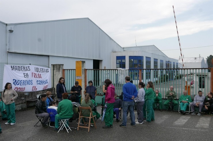 Traballadores de Maderas Iglesias, en folga / Europa Press