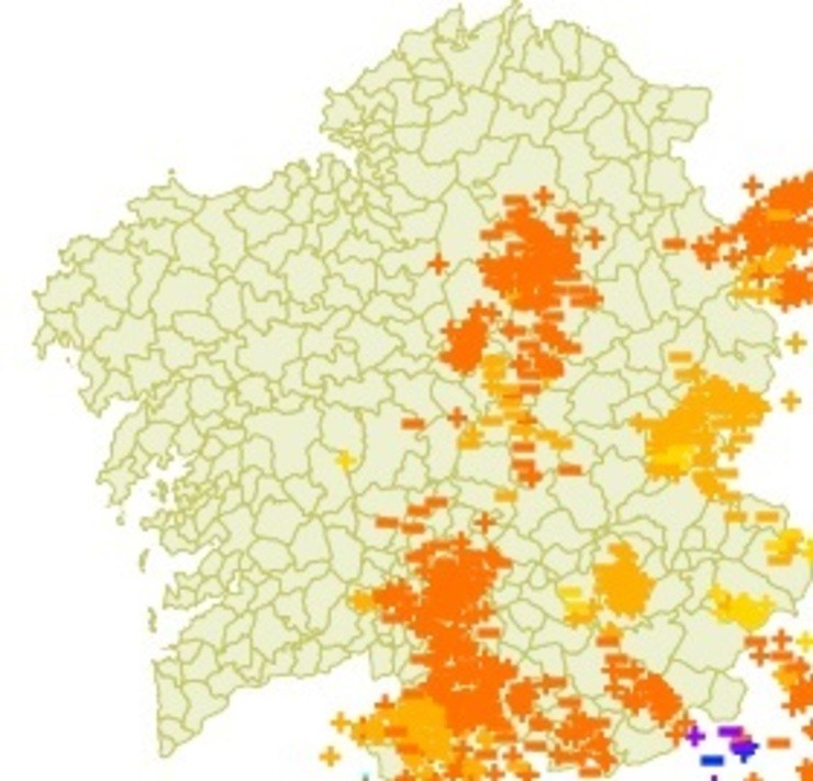 Raios en Galicia. METEOGALICIA 