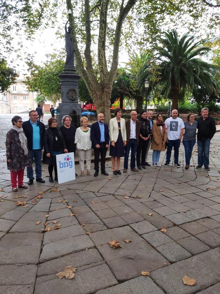 A portavoz nacional do BNG, Ana Pontón, na presentación da candidatura desta formación ao Congreso 