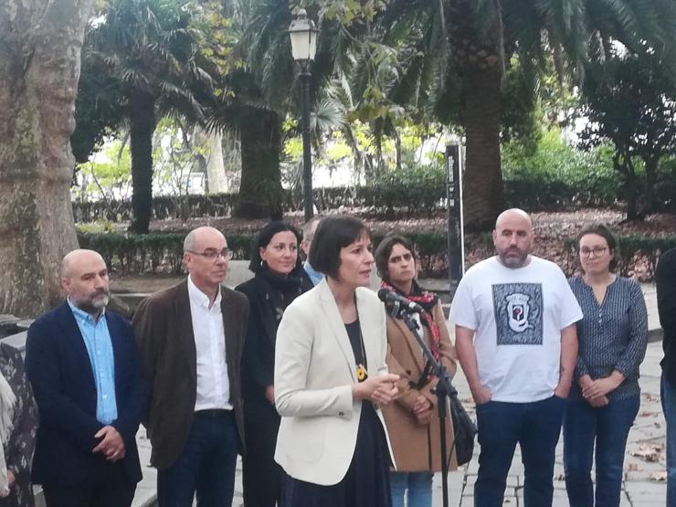 A portavoz nacional do BNG, Ana Pontón, na presentación da candidatura ao Congreso pola provincia da Coruña. BNG 