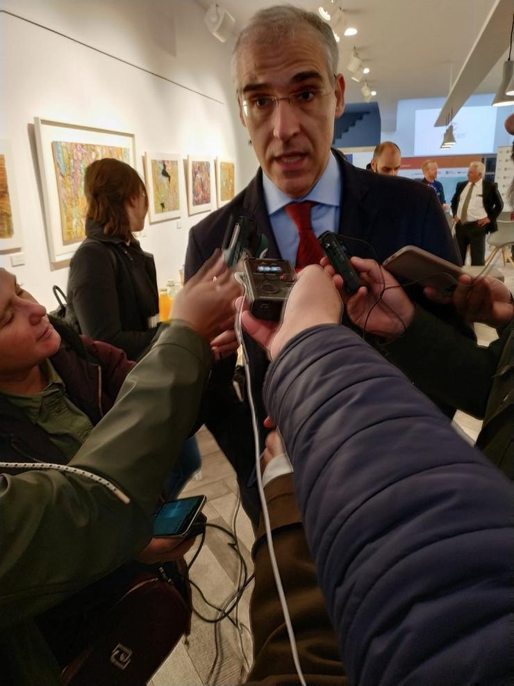 O vicepresidente segundo da Xunta, Francisco Conde, en Lugo.