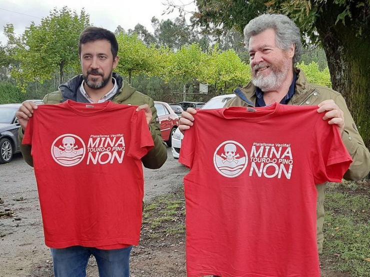 Antón Gómez Reino e Juantxo López de Uralde, contra a mina de cobre de Touro / Podemos.