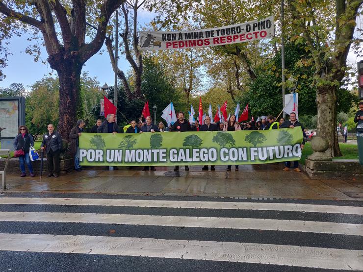 Manifestación en Santiago en defensa do monte galego / Europa Press