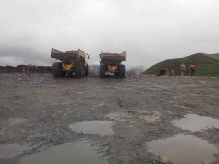 Obras na Serra de Oribio en Lugo.. FUNDACIÓN OUSO PARDO. - Arquivo