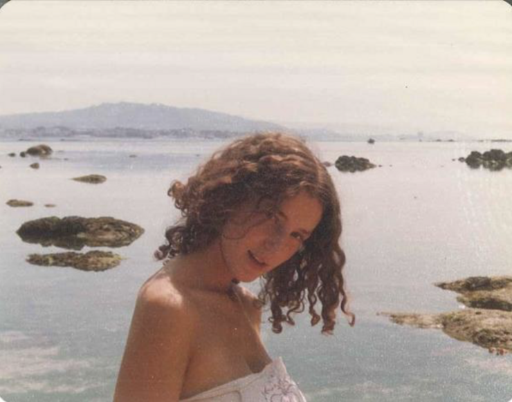 Begoña Caamaño na adolescencia 