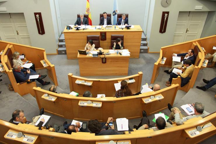 Pleno da Deputación da Coruña.