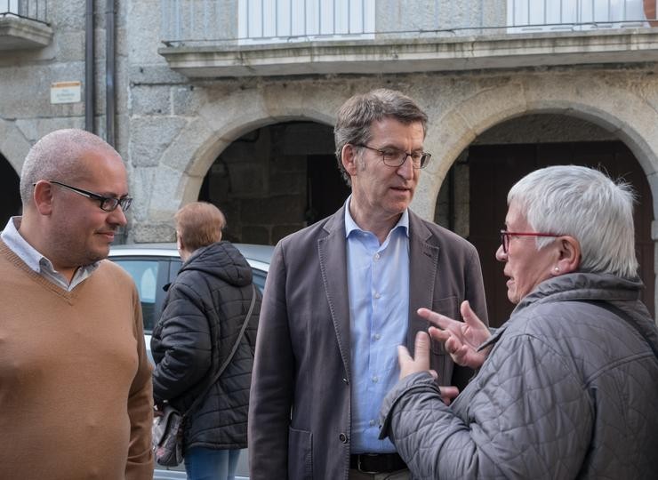 Alberto Núñez Feijóo, en Ribadavia 