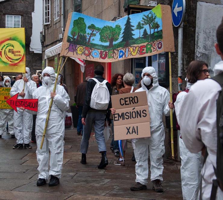 Acción polo clima en Santiago de Compostela