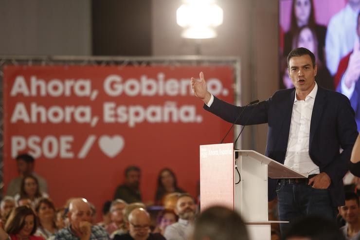 O secretario xeral do PSOE e presidente do Goberno en funcións, Pedro Sánchez  / Europa Press