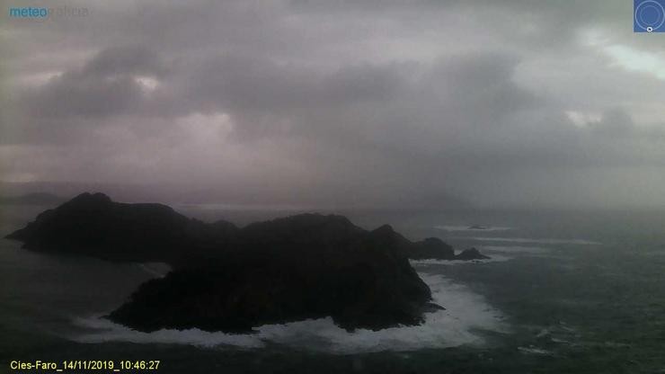 Cámara de Meteogalicia en Illas Cíes. METEOGALICIA