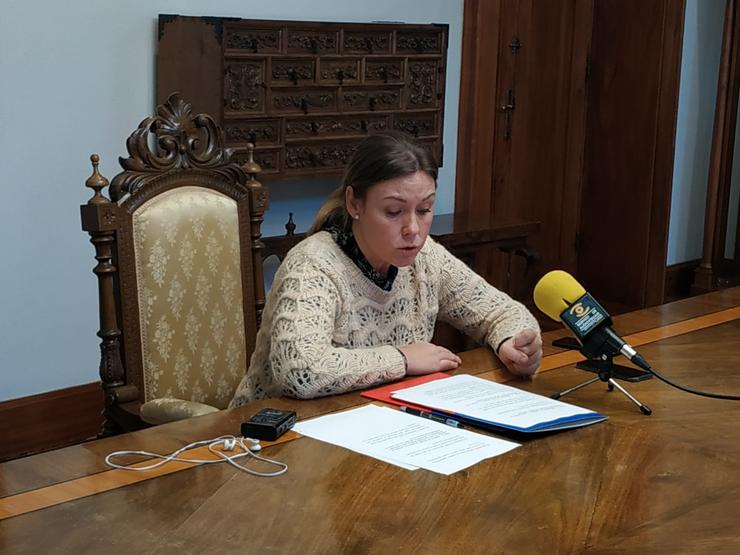 A voceira socialista da Deputación, Pilar García Porto / Arquivo
