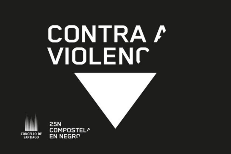 Campaña Compostela en Negro contra a violencia machista. CONCELLO DE SANTIAGO DE COMPOSTELA - Arquivo