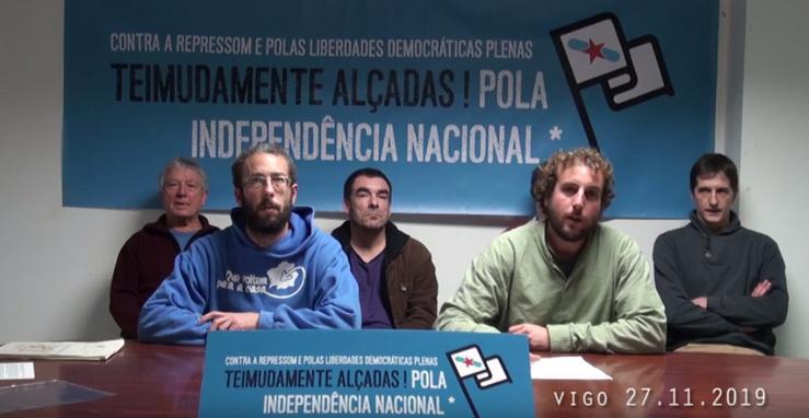 Os activistas independentistas encausados na Operación Jano 