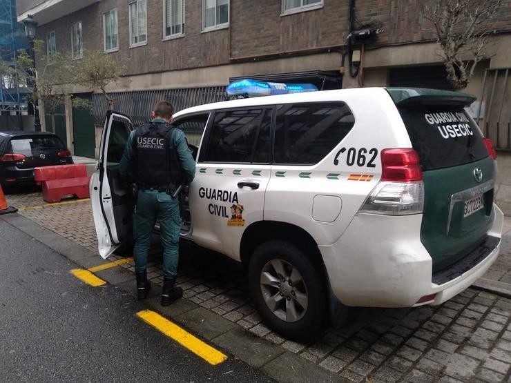 Dotación da USECIC da Garda Civil no cuartel de Vigo. GARDA CIVIL