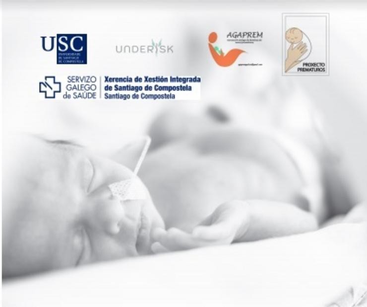 Cartel da xornada sobre prematuridad do Complexo Hospitalario Universitario de Santiago (CHUS). CHUS 