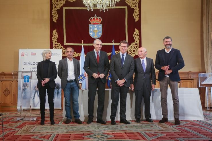 Ou Presidente Dá Xunta Preside Ou Acto De Sinatura Do Acordo Non Marco Do Diálogo Social. Xunta de Galicia / Europa Press