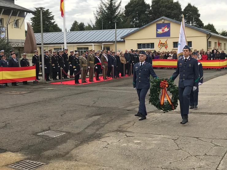 Acto de celebración da patroa da aviación no Aeródromo Militar de Santiago 