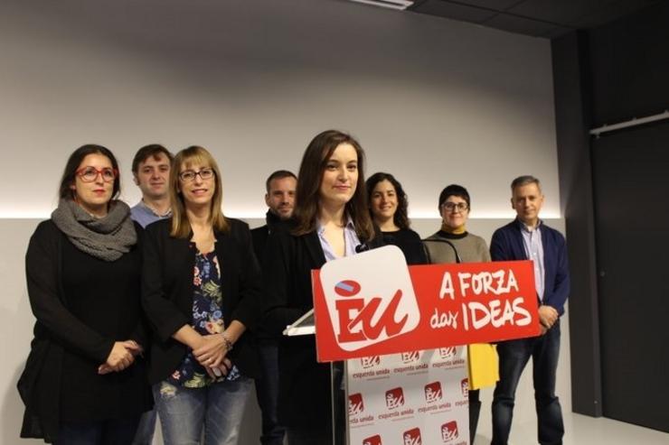 A Coordinadora Nacional de Esquerda Unida, Eva Solla, presenta a candidatura para as eleccións autonómicas.. ESQUERDA UNIDA / Europa Press