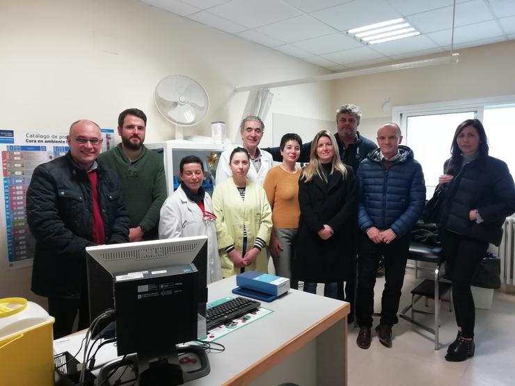 Persoal do Centro de Saúde da Estrada e do Servizo de Cardioloxía de área sanitaria de Santiago e Barbanza. XUNTA 