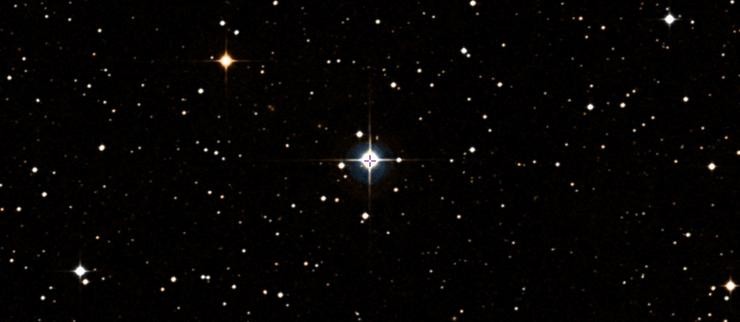 Posición da estrela HD 149143. SEXA - Arquivo 