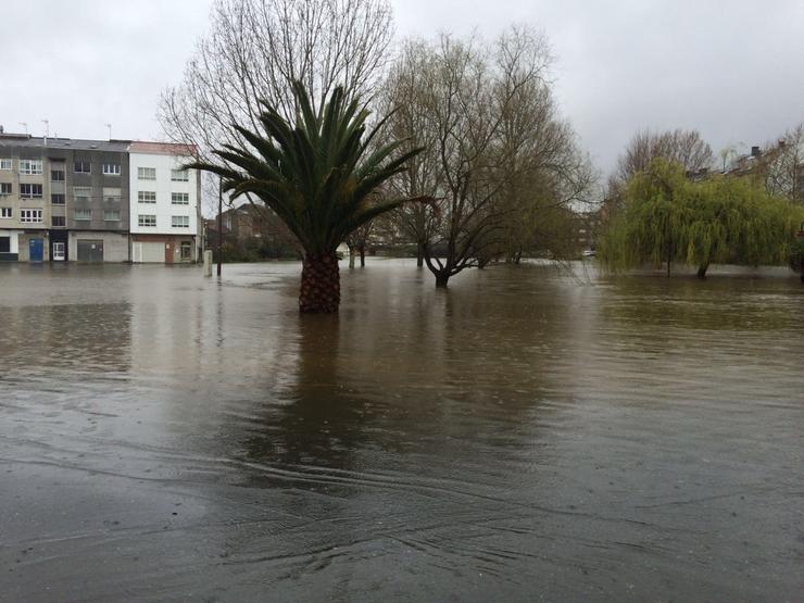 Inundacións en Carballo (A Coruña) temporal choiva. EUROPA PRESS - Arquivo