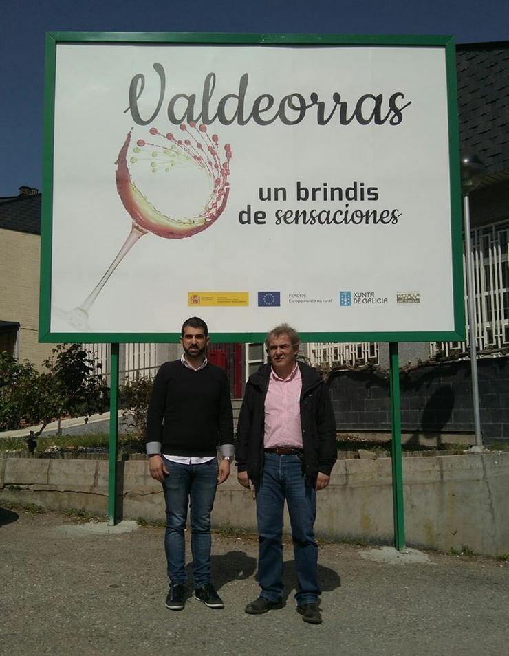 Marcos Prada e José Luis García Pando.  Vicepresidente e Presidente da D.O. Valdeorras 