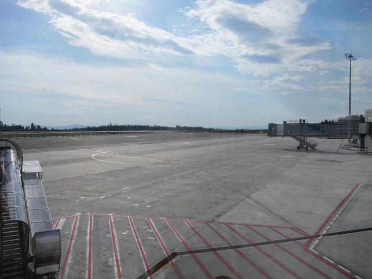 Pista da nova terminal do aeroporto de Lavacolla. EUROPA PRESS - Arquivo 