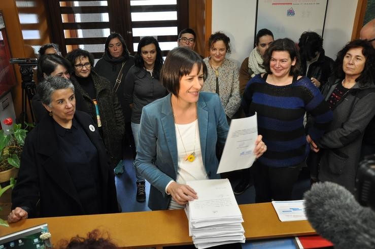 Ana Pontón presenta os avais para ser candidata á Xunta. BNG 