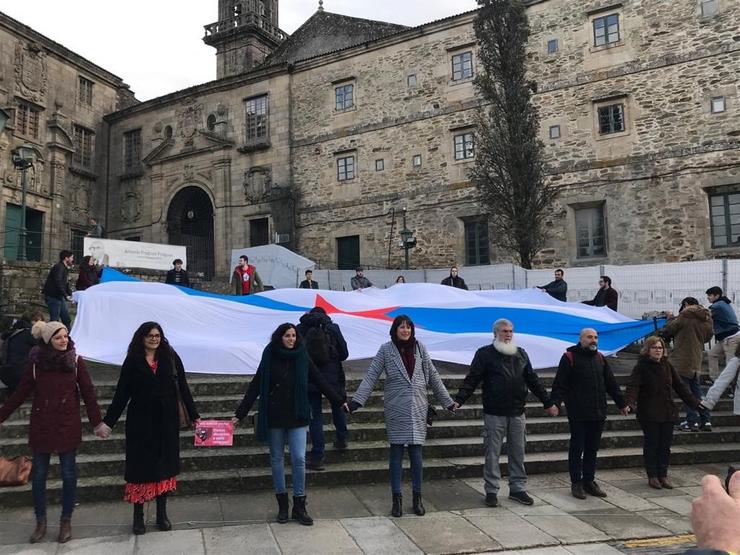 Acto simbólico do BNG no aniversario da Constitución